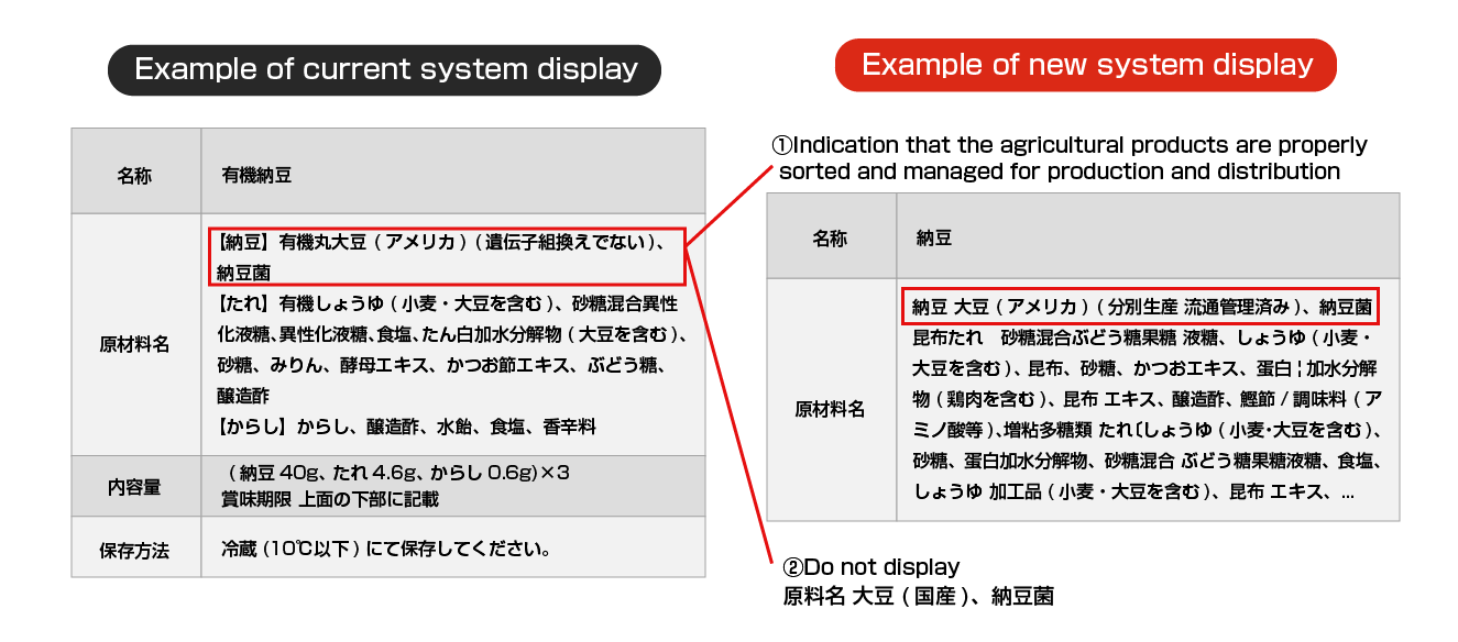 Example of current system display