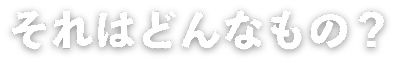 それはどんなもの？